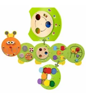 Drewniana Tablica Gąsienica Certyfikat FSC Montessori