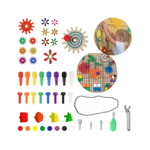 Zestaw Akcesoriów Mix - Kołeczki, Śrubki, Narzędzia 352 el. STEM